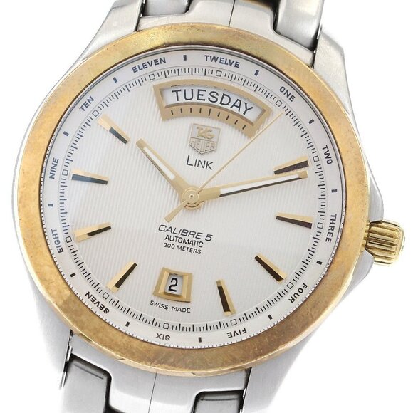TAG HEUER Link caliber 5 WJF2050.BB0593 Day date Automatic Men's Watch_900959 - Picture 1 of 7